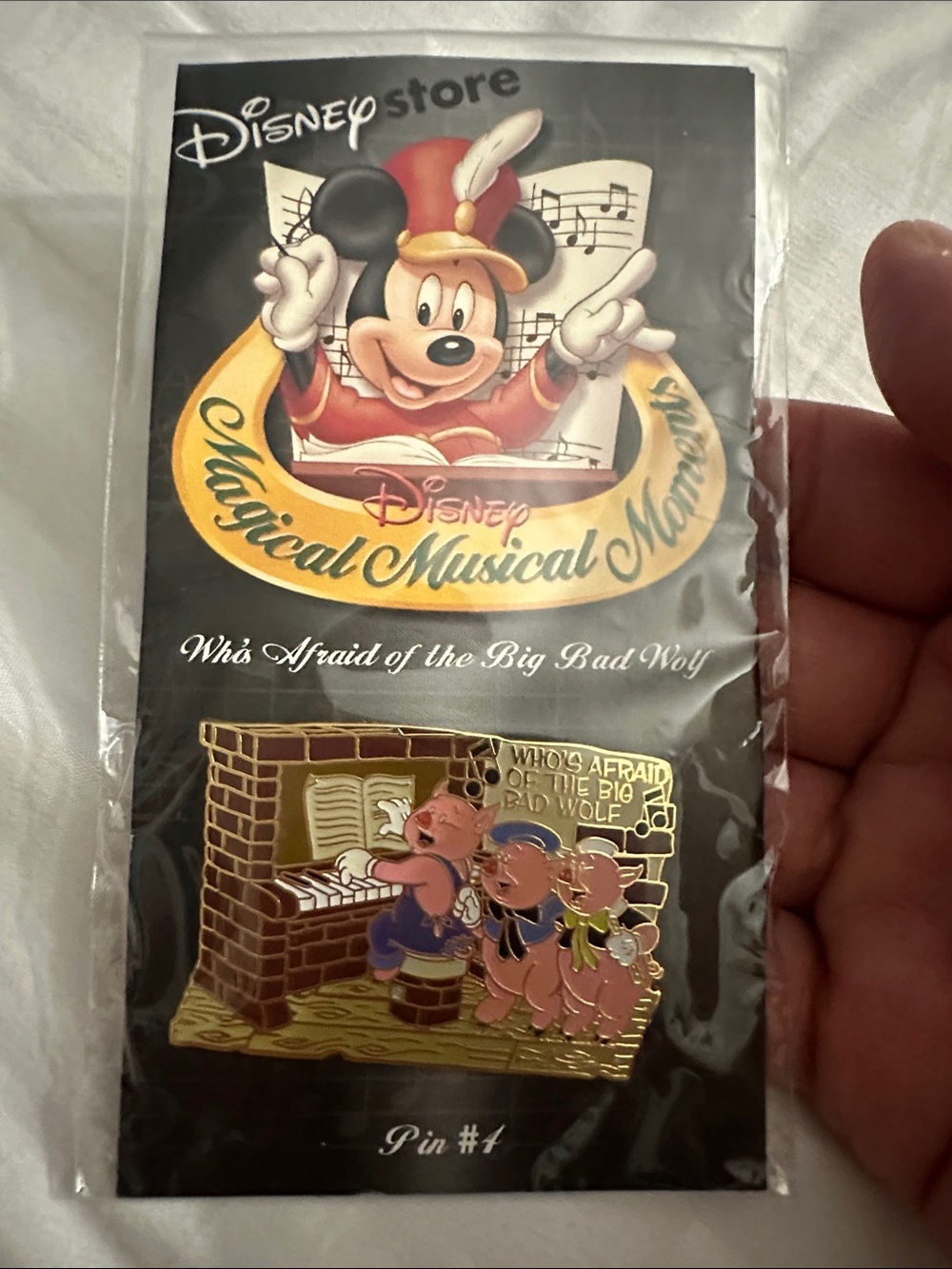 Disney Store Magical Musical Moments #4 The Three Little Pigs Who's Afraid new
